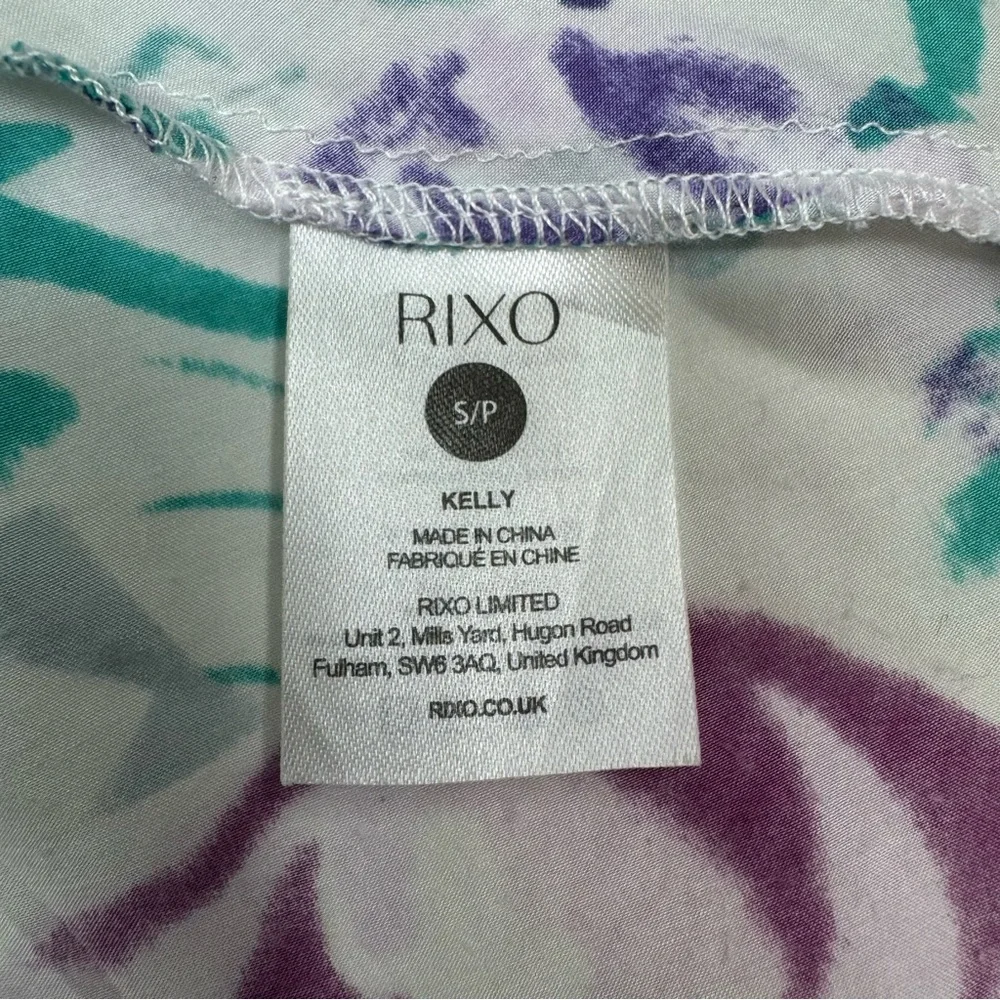 Rixo Kelly Floral Midi Skirt Size S Silk Blend A-Line Fairy Romantic Preppy - Picture 6 of 10